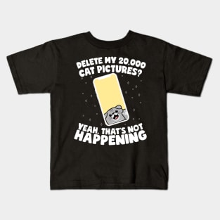 Delete My 20,000 Cat Pictures Kids T-Shirt